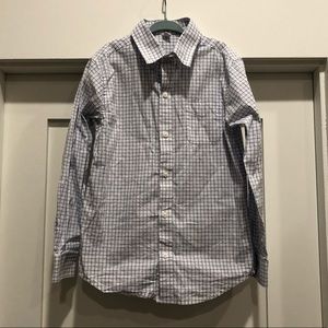 Janie&Jack Size7 blue & white check dress shirt